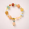 Golden Silk Jade Pixiu Wealth Bracelet