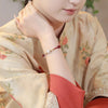 Silver Horse Charm Red String Bracelet, Handmade 999 Silver