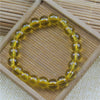 Ice Glass Bead Bracelet, Handmade Pastel Stretch Wristband
