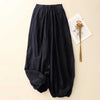 Women's Harem Pants Cotton Linen Loose Fit Lantern Trousers