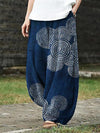 Women's Wide Leg Pants With Pockets, Printed Harem Trousers