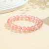 Natural Stone Bead Bracelet, 8mm Round Gemstone