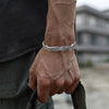 Men's Twisted Braided Cuff Bracelet, Vintage Open Bangle