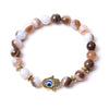 Tiger Eye Beads Evil Eye Courage Bracelet