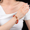 Chinese Zodiac Agate Bracelet, Red or Black Obsidian