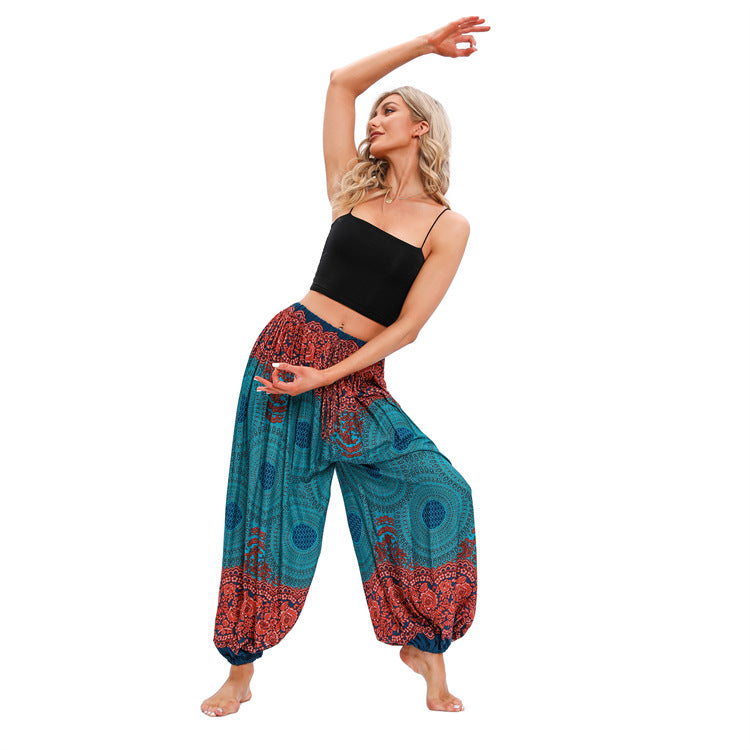 Women's Harem Pants Boho Yoga Trousers
