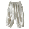 Women's Harem Pants High Waist Cotton Linen Commute Pockets