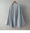 Women's Kimono Cotton Linen Zen Jacket With Pockets