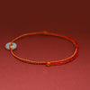 Jade Peace Buckle Red String Bracelet