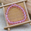 Ice Glass Bead Bracelet, Handmade Pastel Stretch Wristband
