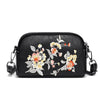 Floral Embroidered Mini Crossbody Bag, Soft Shoulder Purse