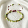 Natural Stone Spacer Bead Adjustable Bracelet