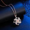 Rotating Cherry Blossom Necklace 925 Sterling Silver