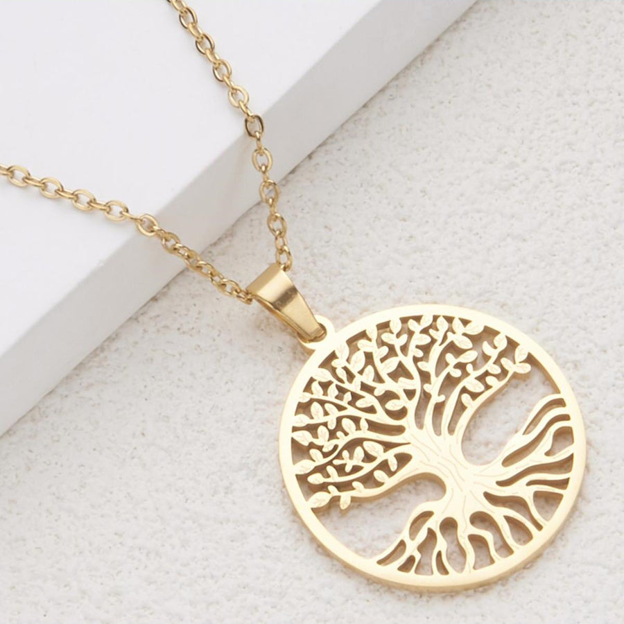 Tree of Life Stainless Steel Necklace Pendant