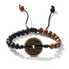 Wood Coin Bracelet, Handmade Geometric Charm
