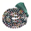 Natural Stone 108 Beads Necklace Yoga Meditation Mala