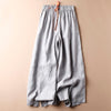 Women's Wide Leg Pants Cotton Linen Vintage Casual Trousers