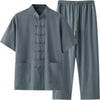 Men's Meditation Cloth Cotton Linen Tang Suit Set