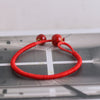Red String Ceramic Bead Bracelet Handmade
