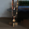 Dunhuang Color Bodhi Seed 108 Bead Mala Bracelet