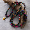 108 Colorful Tiger Eye Mala Necklace and Bracelet