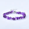 Natural Stone Chip Bracelet, Polished Crystal Gemstone Beads