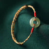 Handmade Peace Buckle Colorful Rope Bracelet