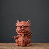 Purple Clay Tea Pet Dragon and Pixiu Figurine Decoration