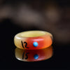 Carved Camel Bone Dragon Ring and Bead