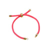 Adjustable Red String Bracelet with Copper Clasp