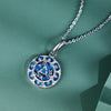 925 Sterling Silver Three Rabbits Turquoise Necklace