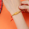 Handmade Pixiu Red String Bracelet in Silver or Gold