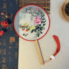 Embroidered Round Hand Fan with Tassel, Chinese Classical Style
