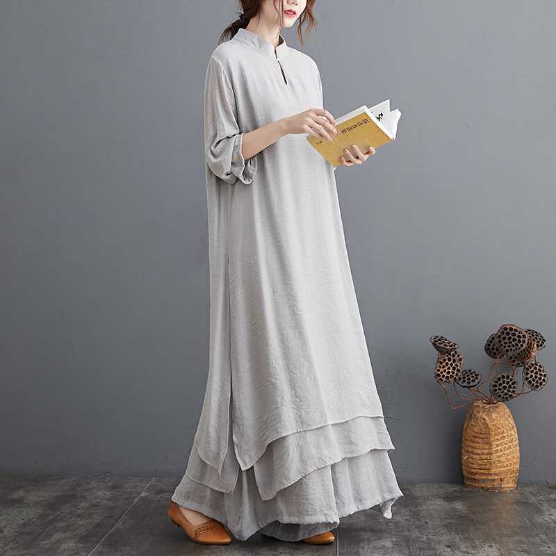 Cotton Meditation Yoga Set Women's Zen Practice Outfit