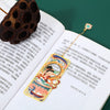 Metal Brass Hollow Bookmark with Tassel, Chinese Style Gift