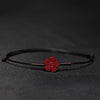 Cinnabar Braided Bracelet with Pixiu, Lotus and Koi Symbols
