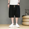 Men's Harem Pants Cotton Linen Drawstring Shorts