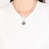 Sterling Silver Vajra Pendant with Gold-Tone Cross