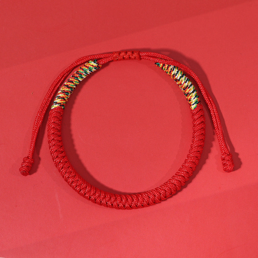Handmade Multicolor King Kong Knot Luck Strength Braided Bracelet