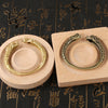 Chinese Dragon Open Cuff Bracelet Brass