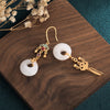 FengShui White Blessing Drop Earrings