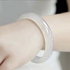 Handmade Glass Bangle Bracelet, Natural Style