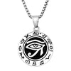 Evil Eye Protection Titanium Steel Necklace Pendant