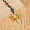 Handwoven Keychain with Prayer Wheel and Vajra Charms