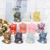 Lucky Cat Crystal Figurine, Resin Decor