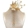 Butterfly Tassel Hair Clip, Gold-Tone Filigree Flower Hairpin