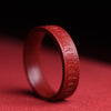 Cinnabar Om Mani Padme Hum Auspicious Clouds Blessing Ring