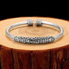 Om Mani Padme Hum Engraved Peace Cuff Bracelet Bangle