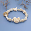 Glass Animal Charm Bracelet, Handmade Beaded Wristband