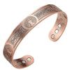Tree of Life Copper Cuff Bracelet with Magnets